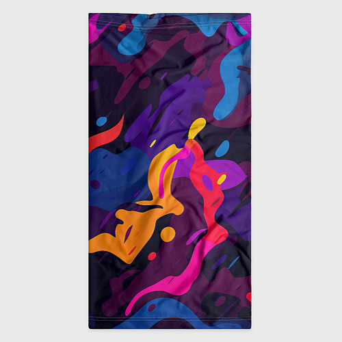 Бандана Камуфляж из разноцветных красок / 3D-принт – фото 3