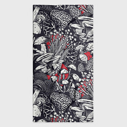 Бандана-труба Разные грибы, цвет: 3D-принт — фото 2