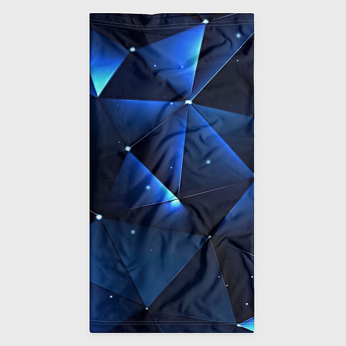 Бандана Синяя геометрическая абстракция / 3D-принт – фото 3