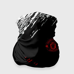 Бандана-труба ФК Манчестер Юнайтед спортивные краски, цвет: 3D-принт
