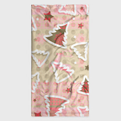 Бандана-труба Розовые узоры ёлки, цвет: 3D-принт — фото 2