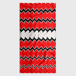 Бандана-труба White and red stripes, цвет: 3D-принт — фото 2