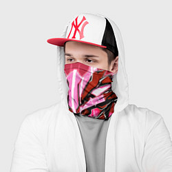 Бандана-труба Розовый кибер доспех, цвет: 3D-принт — фото 2