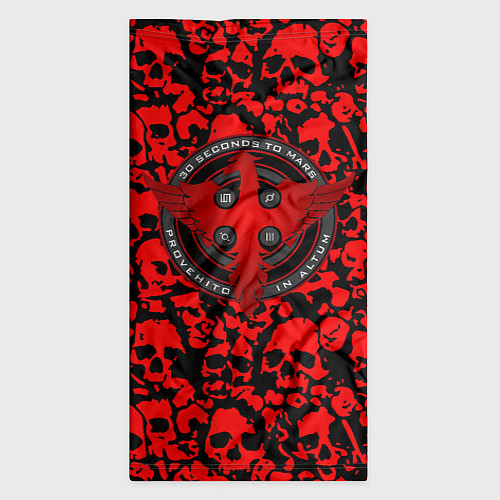 Бандана Thirty Seconds to Mars skull pattern / 3D-принт – фото 3