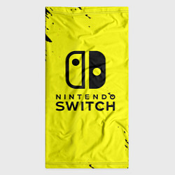 Бандана-труба Nintendo switch краски на жёлтом, цвет: 3D-принт — фото 2