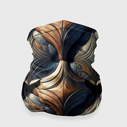 Бандана-труба Деревянные узоры щита, цвет: 3D-принт