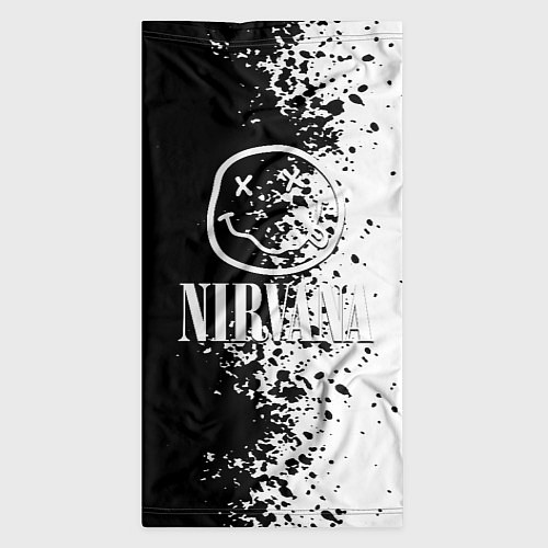 Бандана Nirvana чернобелые краски рок / 3D-принт – фото 3