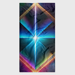 Бандана-труба Светящиеся лучи в квадрате, цвет: 3D-принт — фото 2