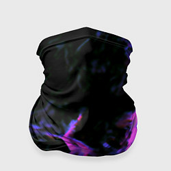 Бандана-труба Неоновая текстура разрывы текстура, цвет: 3D-принт