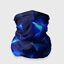 Бандана Синие яркие мелкие осколки калейдоскоп