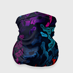 Бандана Кислотная яркая абстракция в камуфляжном стиле