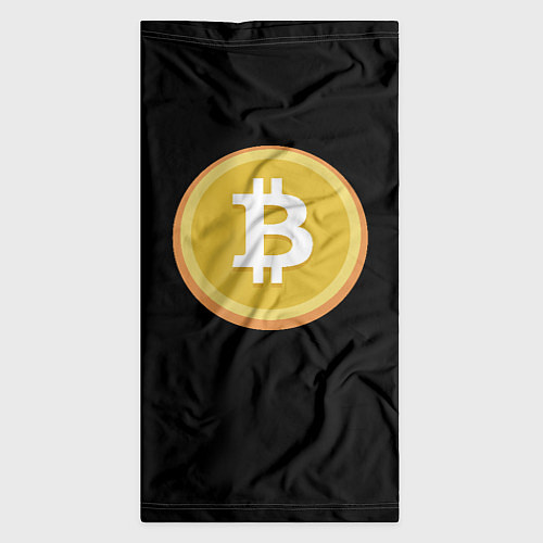 Бандана Биткоин желтое лого криптовалюта / 3D-принт – фото 3