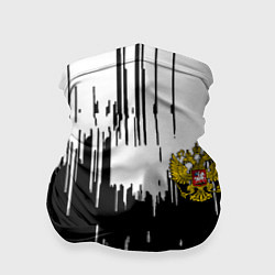 Бандана-труба Россия герб штриховка, цвет: 3D-принт