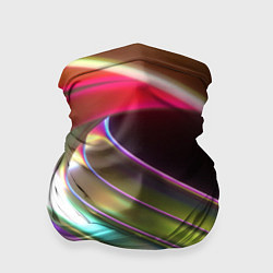 Бандана-труба Неоновый крученный металл разноцветный, цвет: 3D-принт