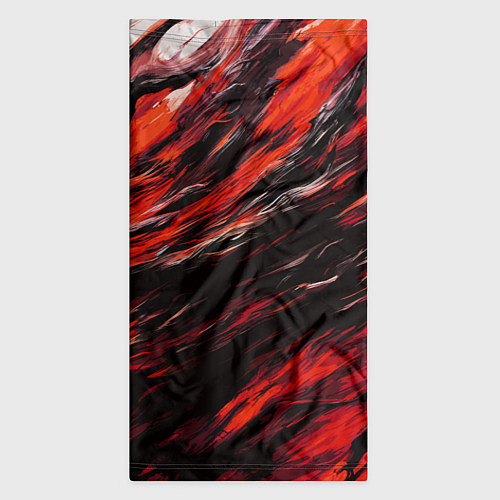 Бандана Чёрная и красная буря / 3D-принт – фото 3