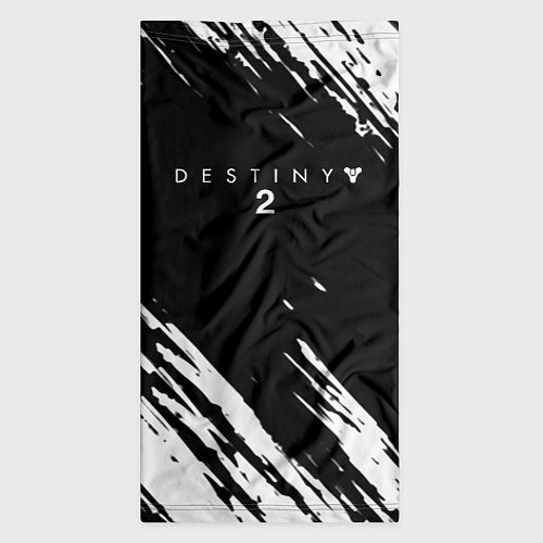 Бандана Destiny краски чёрно белые / 3D-принт – фото 3