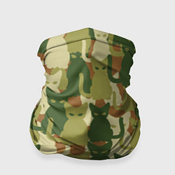 Бандана-труба Котята - камуфляж, цвет: 3D-принт