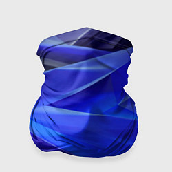 Бандана-труба Black and blue abstract background sport style, цвет: 3D-принт