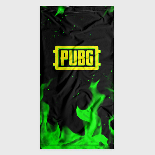Бандана PUBG кислотное лого огненный стиль / 3D-принт – фото 3