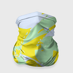Бандана-труба Салатово-жёлтые пятна, цвет: 3D-принт