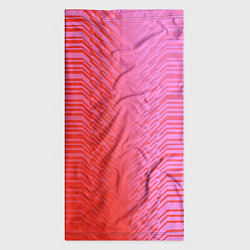 Бандана-труба Красные градиентные линии, цвет: 3D-принт — фото 2