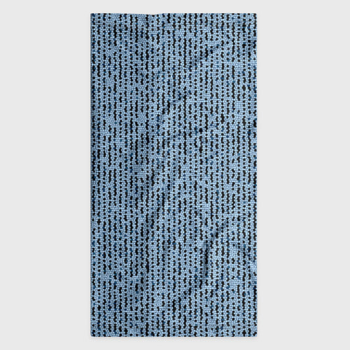 Бандана Голубой с чёрным мелкая мозаика / 3D-принт – фото 3
