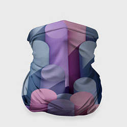 Бандана-труба Цветные цилиндры, цвет: 3D-принт