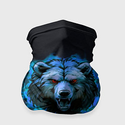 Бандана-труба Пылающая эмблема медведя, цвет: 3D-принт