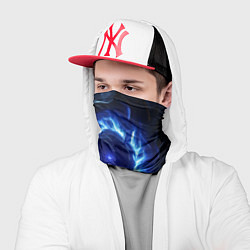 Бандана-труба Синяя магическая абстракция, цвет: 3D-принт — фото 2