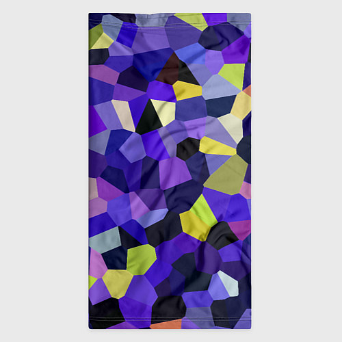 Бандана Мозаика фиолетовая / 3D-принт – фото 3