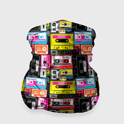 Бандана-труба Цветные аудиокассеты, цвет: 3D-принт