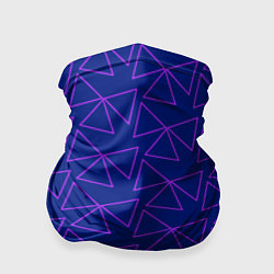 Бандана-труба Паттерн из контурных треугольников, цвет: 3D-принт