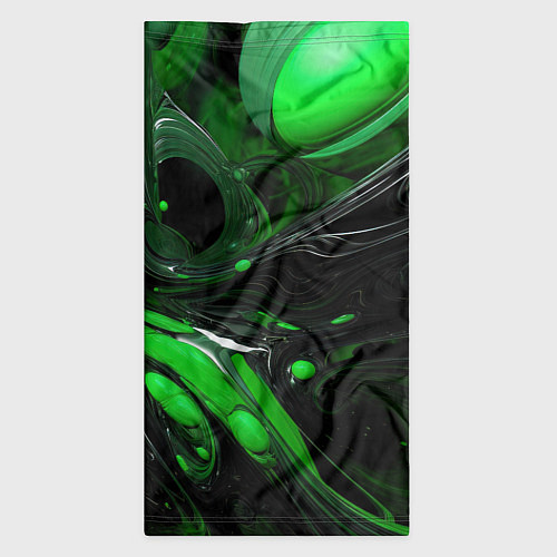 Бандана Green dark abstract geometry style / 3D-принт – фото 3