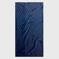 Бандана-труба Паттерн чёрно-синий треугольники, цвет: 3D-принт — фото 2