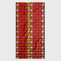 Бандана-труба Красные плитки, цвет: 3D-принт — фото 2