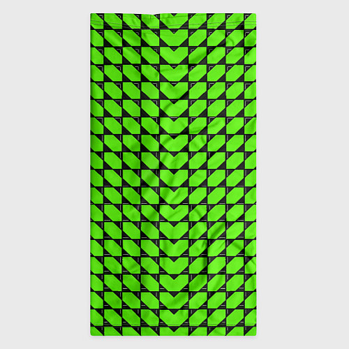 Бандана Зелёные лепестки шестиугольники / 3D-принт – фото 3