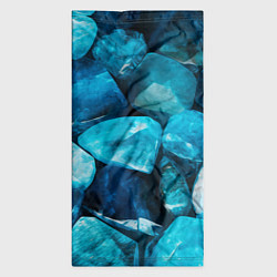Бандана-труба Аквамарин камни минералы крупный план, цвет: 3D-принт — фото 2