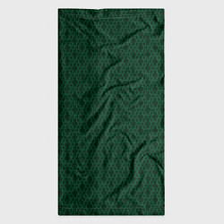Бандана-труба Тёмный зелёный королевский узор, цвет: 3D-принт — фото 2