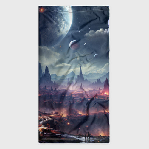 Бандана Фантастическая планета внутри космоса / 3D-принт – фото 3