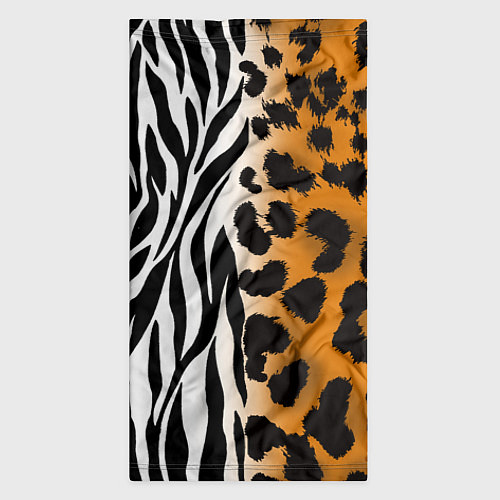 Бандана Леопардовые пятна с полосками зебры / 3D-принт – фото 3