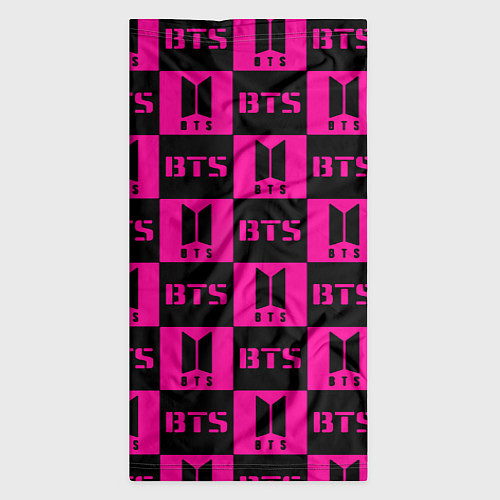 Бандана BTS pattern pink logo / 3D-принт – фото 3