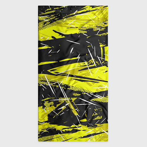Бандана Yellow geometry - спортивный узор / 3D-принт – фото 3