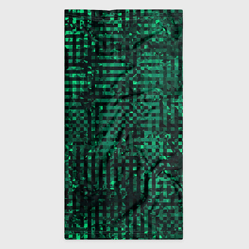 Бандана Чёрно-зелёный абстрактный / 3D-принт – фото 3