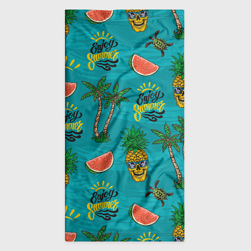Бандана Enjoy summer pattern - pineapple / 3D-принт – фото 3