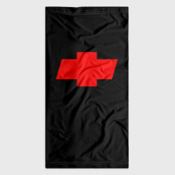 Бандана-труба Chevrolet red logo, цвет: 3D-принт — фото 2