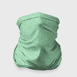 Бандана-труба Мятный зелёный однотонный текстурированный, цвет: 3D-принт