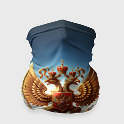 Бандана-труба Герб России в облаках, цвет: 3D-принт