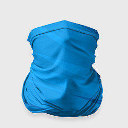 Бандана-труба Насыщенный голубой полосами, цвет: 3D-принт