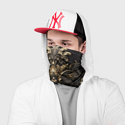 Бандана-труба Объемные старые классические узоры, цвет: 3D-принт — фото 2