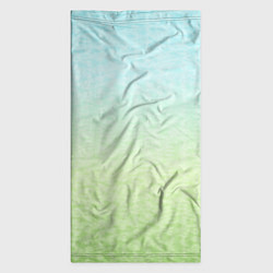 Бандана-труба Tie-dye color gradient: blue-green, цвет: 3D-принт — фото 2